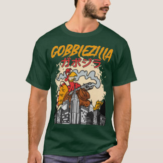 Camiseta Gobblezilla Turquia Ação de Graças Clássica