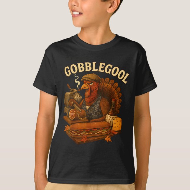Camiseta Gobbol Turkey Thanksgiving  (Frente)