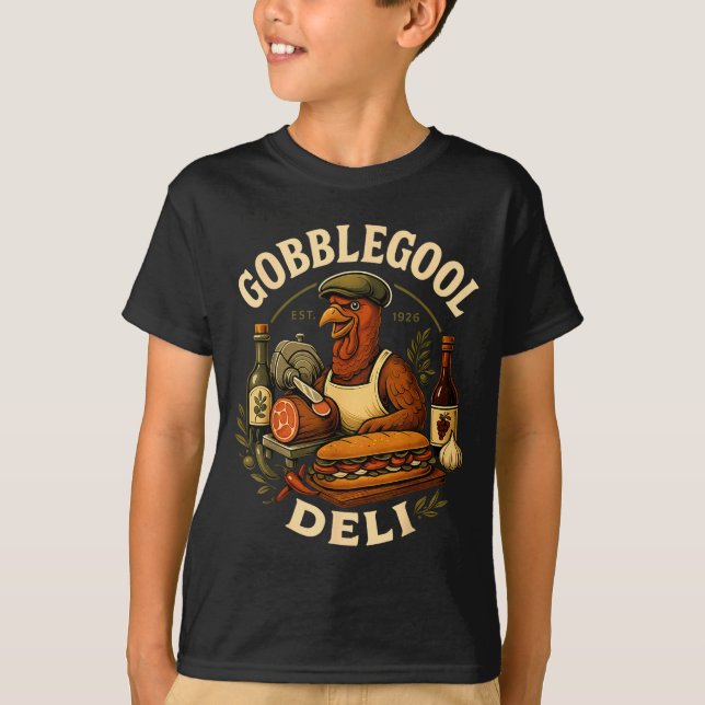 Camiseta Gobbol Turkey Thanksgiving Italian Turkey Chef  (Frente)