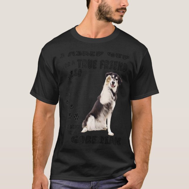Camiseta Goberiano dizendo Impressão Pai da mãe, Ouro do re (Frente)
