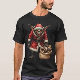 Camiseta Goblin de Natal assustador - Papais noeis de Mau d