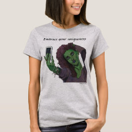 Camiseta Goblin Girl Cell Phone Selfie Fantasy Art Shirts
