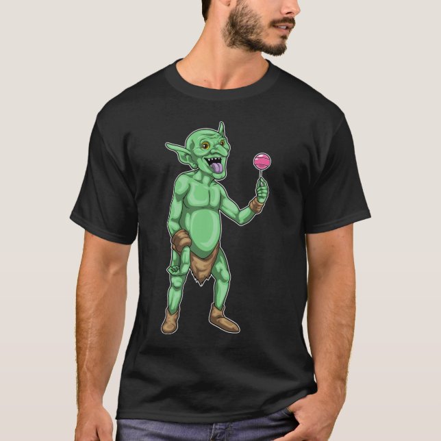 Camiseta Goblin Halloween Lollipop (Frente)
