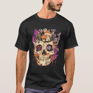 Camiseta Goblincore Aestético Grunge Moon Crystals Mushroom