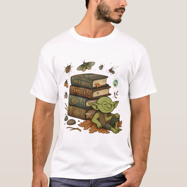 Camiseta Goblincore Spellbook Bug Lover (Frente)