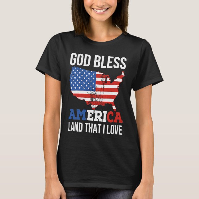 Camiseta God Bless America (Frente)