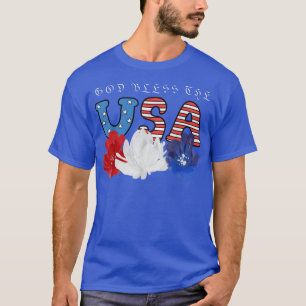 Camiseta God Bless the USA Patriotic men women USA Flag