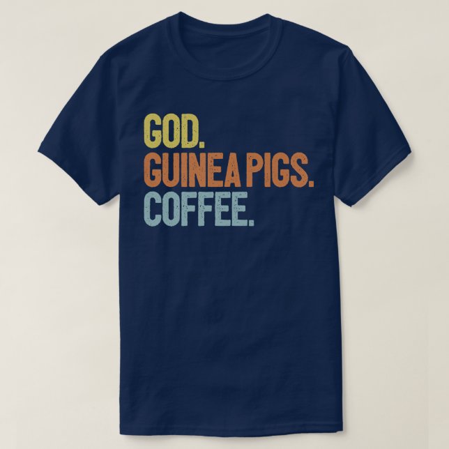 Camiseta God Coffee Guinea Pigs Premium  (Frente do Design)