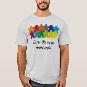 Camiseta God created the meeples