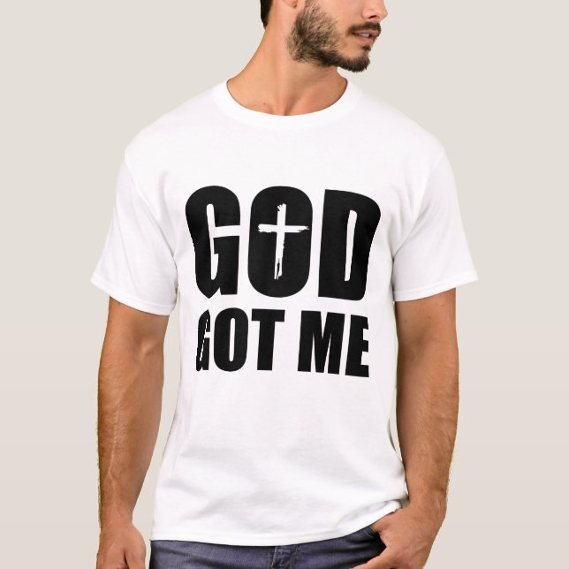 Camiseta GOD GOT ME Wht (Frente)