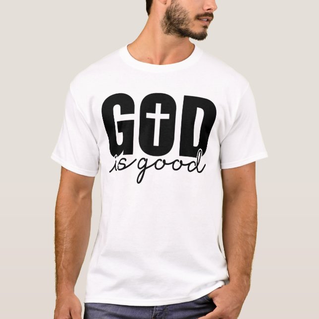 Camiseta God is Good Christian Faith (Frente)