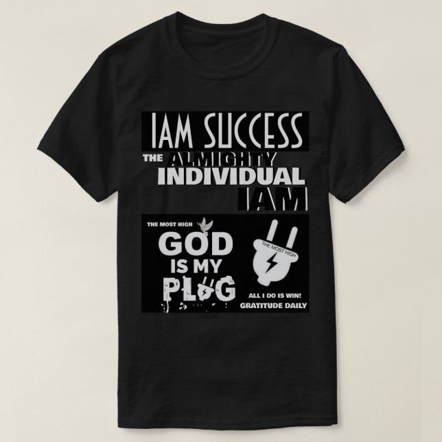 CAMISETA GOD IS MY PLUG (Frente do Design)