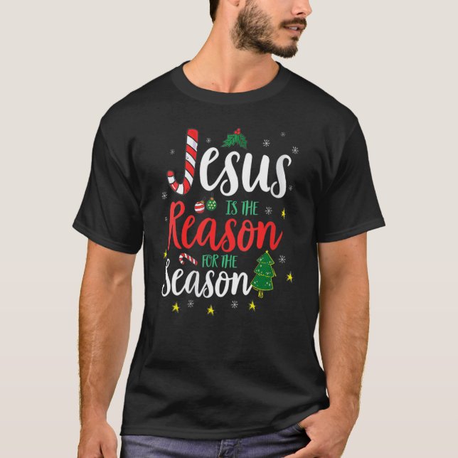 Camiseta God Jesus Christ Is Reason For The Christmas Seaso (Frente)
