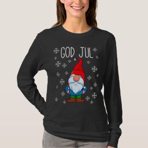 Camiseta God Jul, Swedish Tomte Gnome, Scandinavian Merry