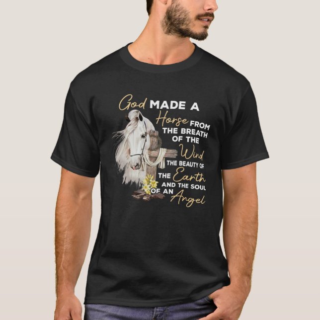 Camiseta God Made A Horse From The Breath Of The Wind Chris (Frente)