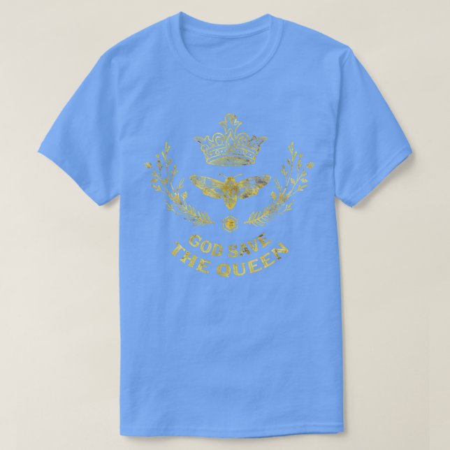 Camiseta God Save the Queen  Funny Environmental Beekeeper  (Frente do Design)