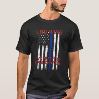 Camiseta God Wins I ve Read The Final Chapter American Flag