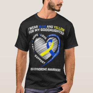 Camiseta Godchild Down Síndrome de Sensibilização Fita C