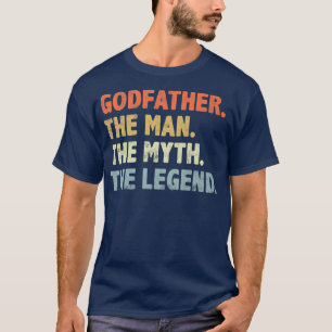 Camiseta Goddad O Homem Mito Dia de os pais da Lenda para o