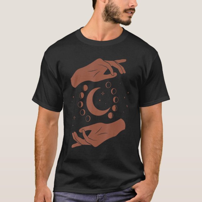 Camiseta Goddess Healing Hands Moon Light Worker (Frente)