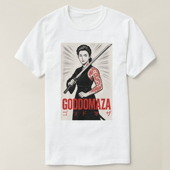 CAMISETA GODDOMAZA KATANA GANGSTER (Frente do Design)