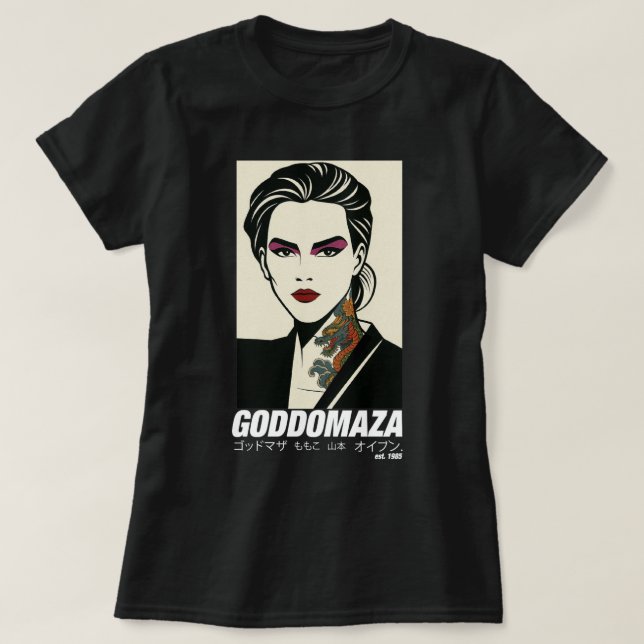 CAMISETA GODDOMAZA LESTE. 1985 PT. 2 MULHERES NEGRAS (Frente do Design)