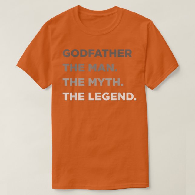 Camiseta Godfatherfor Godparent Goddad s for Men (Frente do Design)