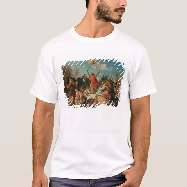 Camiseta Godfrey de Caldo, cruzado francês (Frente)