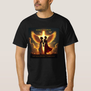Camiseta Godly Rise - Casal Preto (Provérbios 24:16)