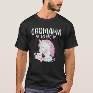 Camiseta Godmama Para Ser Chá de fraldas De Unicórnio Par