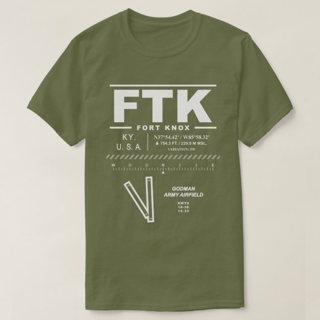 Camiseta Godman Army Airfield FTK (Frente do Design)