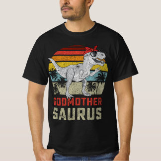 Camiseta Godmothersaurus T Rex Dinosaur Godmmãe Saurus Fa