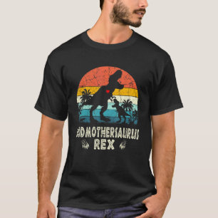 Camiseta Godmothersaurus T Rex Dinosaur Godmmãe Saurus Fa