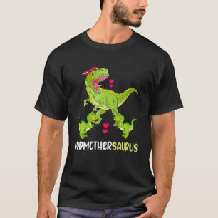 Camiseta Godmothersaurus T Rex Dinosaur Godmmãe Saurus Fa