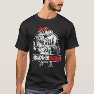 Camiseta Godmothersaurus T Rex Dinosaur Mama Saurus Mãe"