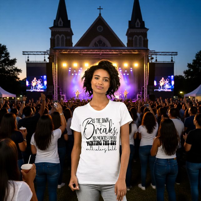 Camiseta God's Mercies Unfold Painting The Sky Dawn Tee (Criador carregado)