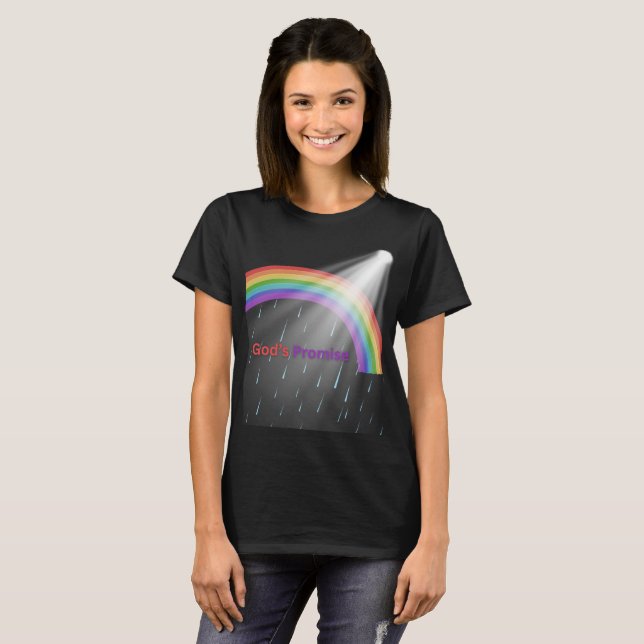 Camiseta God's Promise Rainbow T-Shirt (Frente Completa)
