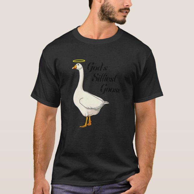 Camiseta God's Silliest Goose Funny Duck Lovers Premium_3 (Frente)