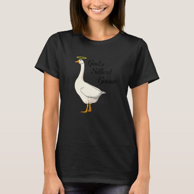 Camiseta God's Silliest Goose Funny Duck Lovers Premium_3 (Frente)