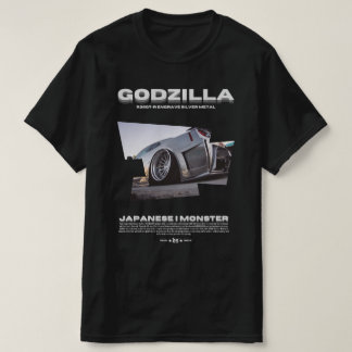 CAMISETA GODZILLA SILVER METAL | T-SHIRT BLACK