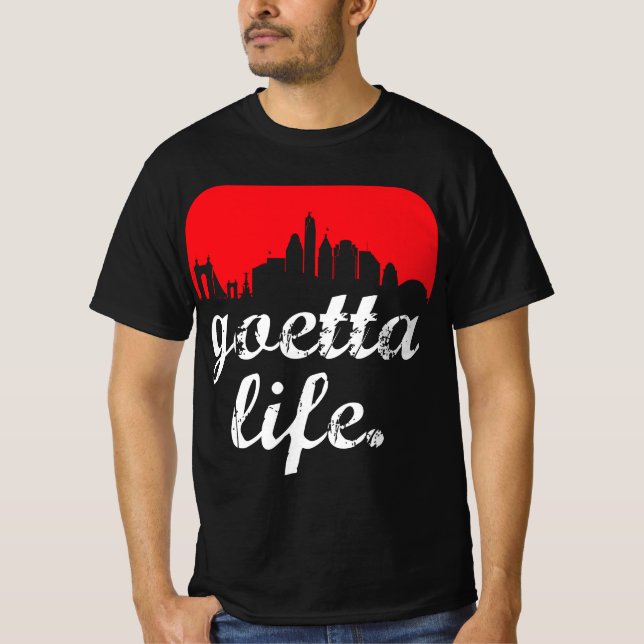 Camiseta Goetta Life Cincinnati Skyline Funny Cincinnati Fo (Frente)