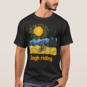 Camiseta Gogh andando de Van Gogh de bicicleta engraçado