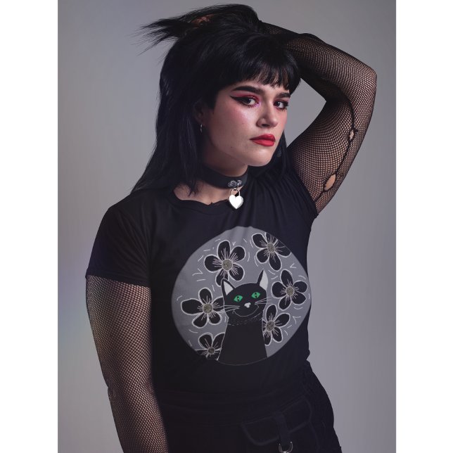 Camiseta Gogh cat whimsigogogogogh black cats T-Shirt (Criador carregado)