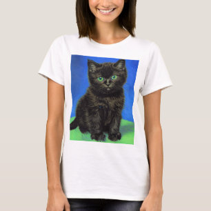 Camiseta Gogh Style Black Kitten