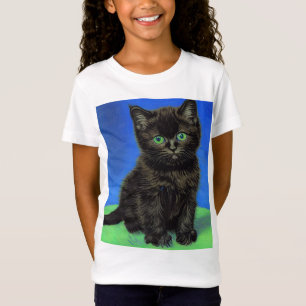Camiseta Gogh Style Black Kitten