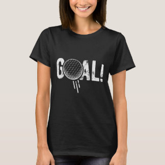 Camiseta Gol de Futebol Engraçado Golfe Quatro Piada