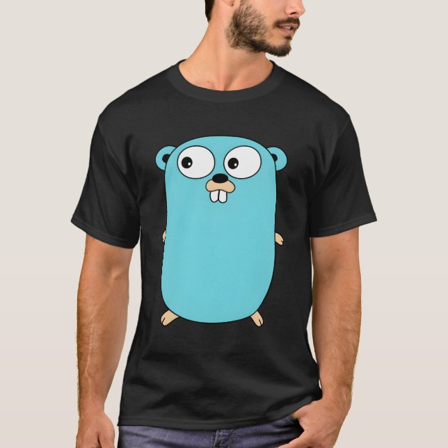 Camiseta Golang Gopher Programmer Hoodie (Frente)