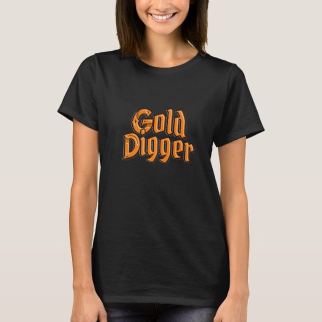 Camiseta Gold Digger Stay Away From Me Element Jewelry Gold (Frente)