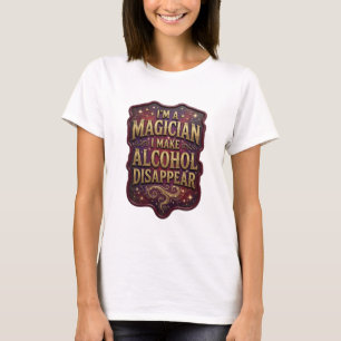 Camiseta Gold EU SOU UM MAGO EU FAÇO O ÁLCOOL DESA