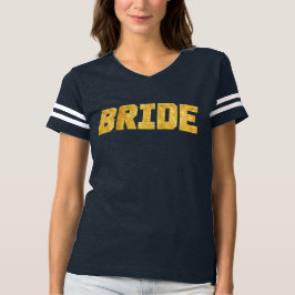 Camiseta Gold Foil Sporty Bride Tee